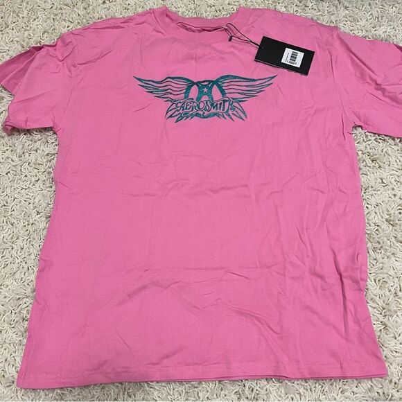 Aerosmith Oversized Tee Pink - Picture 2 of 4